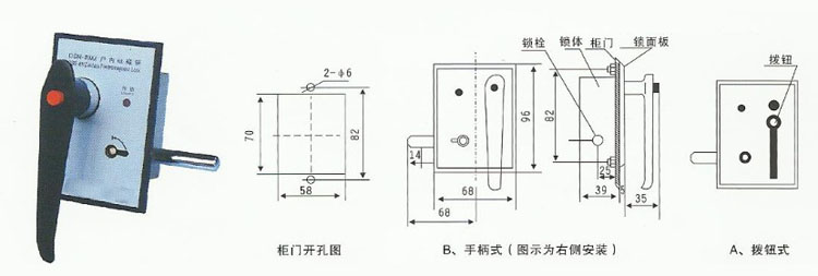 户内电磁门锁